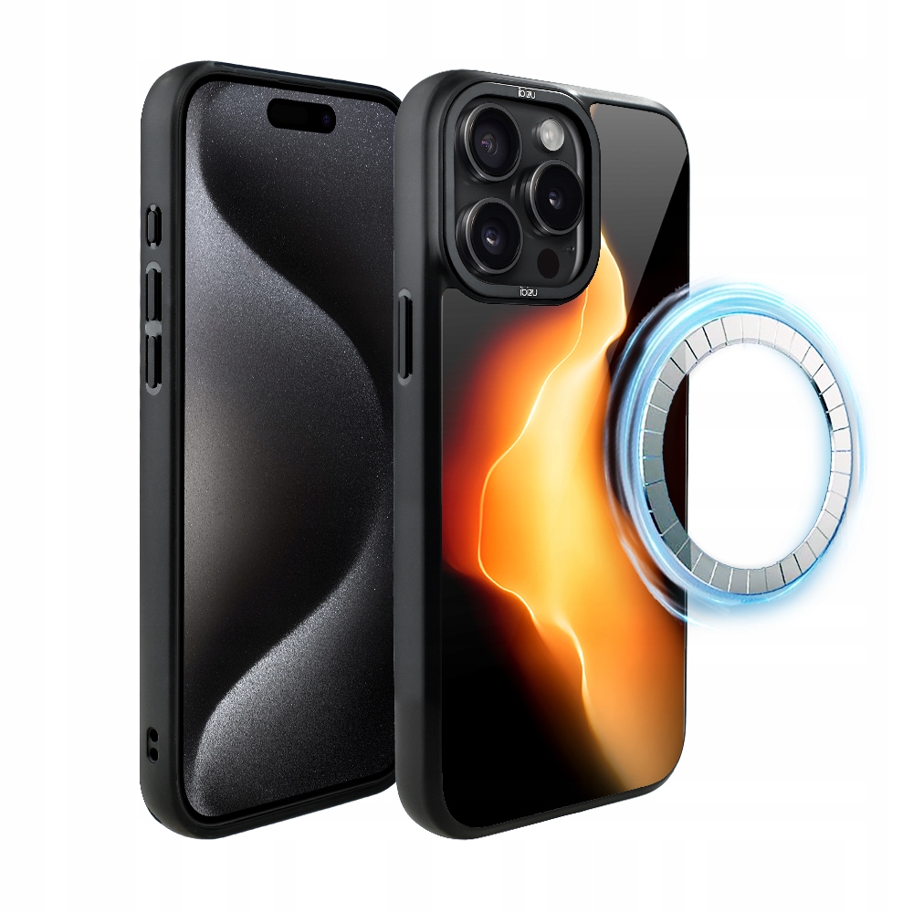 Pouzdro pro iPhone 15 Pro Ibizu DropGuard Matt s MagSafe, Eclipse