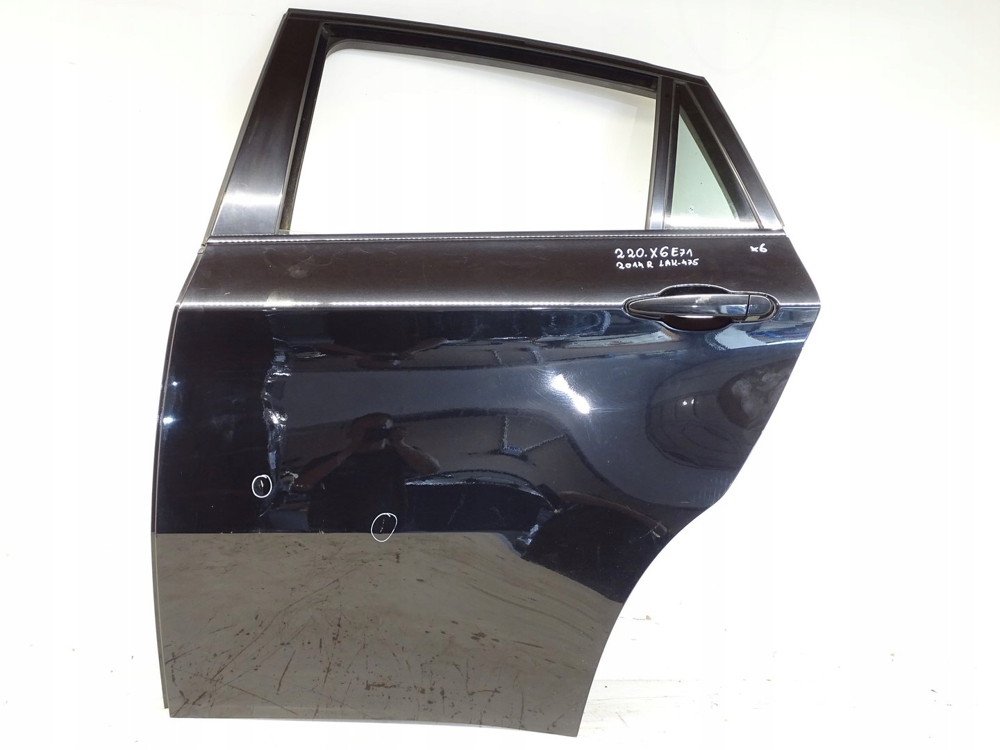 door left rear part left TYLNIE BMW X6 E71 475 BLACK SAPPHIRE