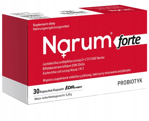 Narum Forte | 30 kapsułek | Probiotyk | Narine