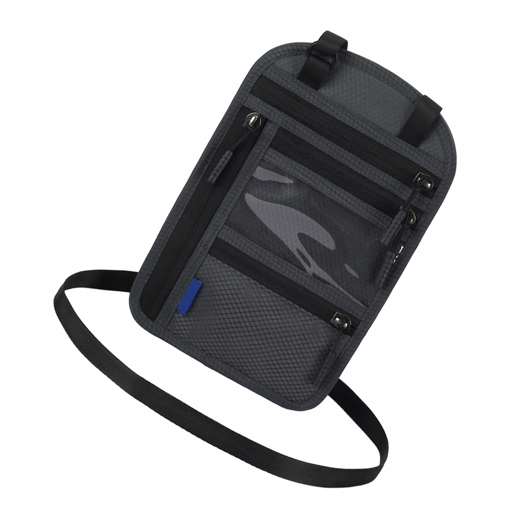 UCHWYT NA KARTY PASZPORTOWE TORBA PODRÓŻNA NA SZYJĘ