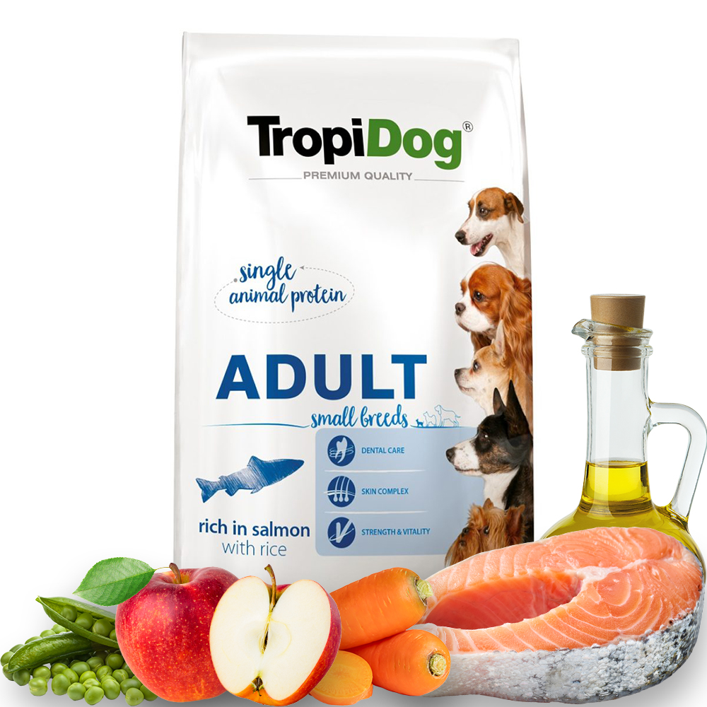 Tropidog Salmon Small Mini 8kg Łosoś dla małych ras