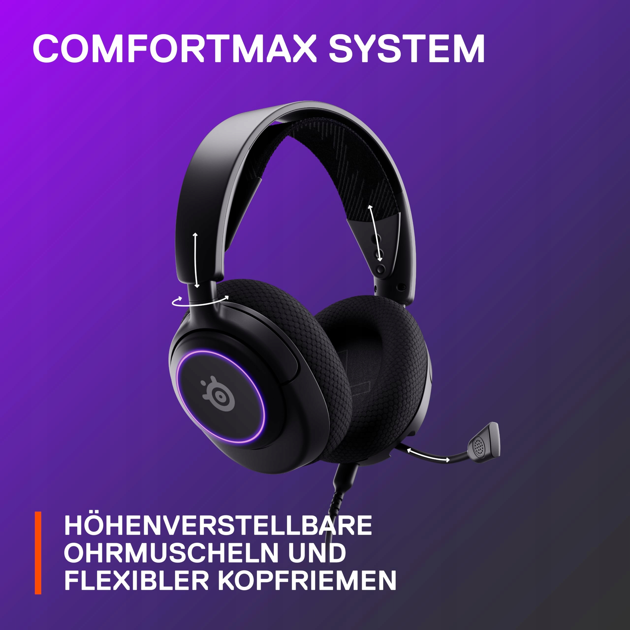 STEELSERIES Arctis Nova 3 Gaming Headset HiFi Surround RGB — miniatura 8