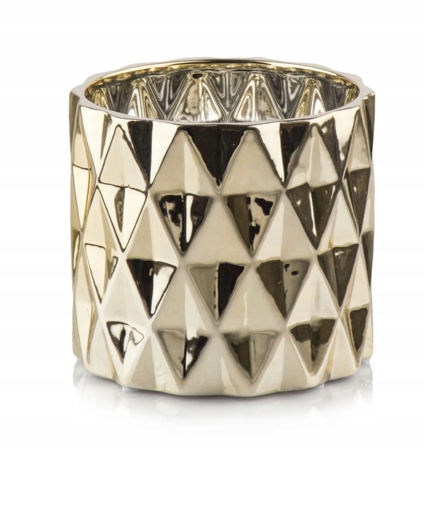 Osłonka Ceramiczna z Wzorem 3D Piano Złota d12 12cm Polnix