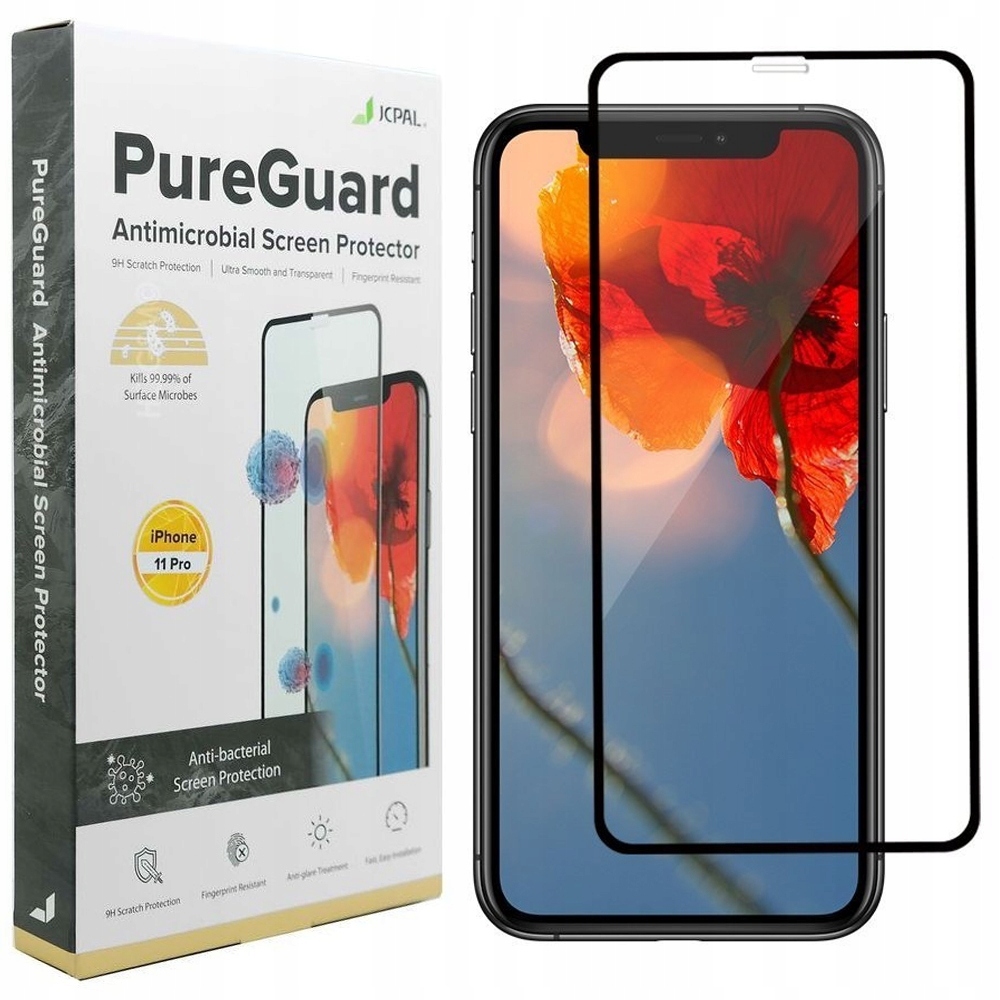 Jcpal PureGuard Antibakteriální Sklo pro Apple iPhone 11 Pro Xs/X