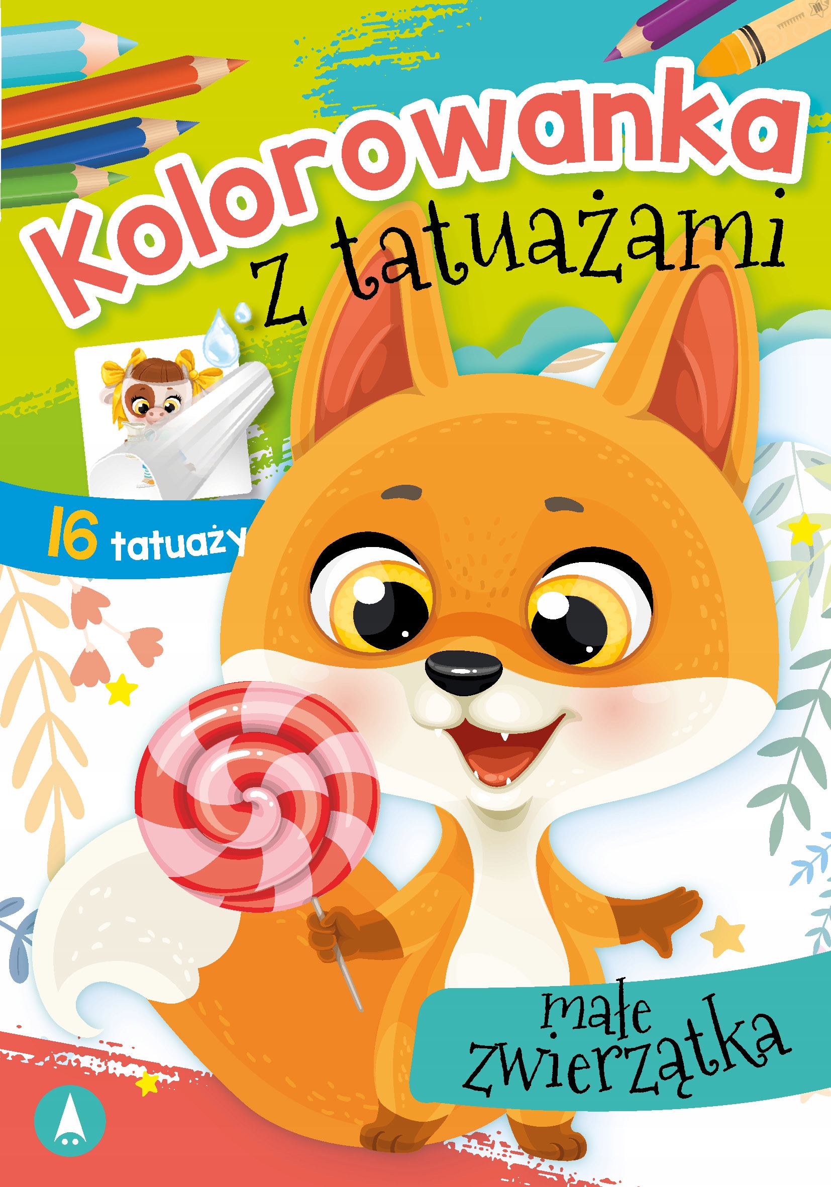 

Kolorowanka z tatuażami Małe zwierzątka 16 Tatuaży