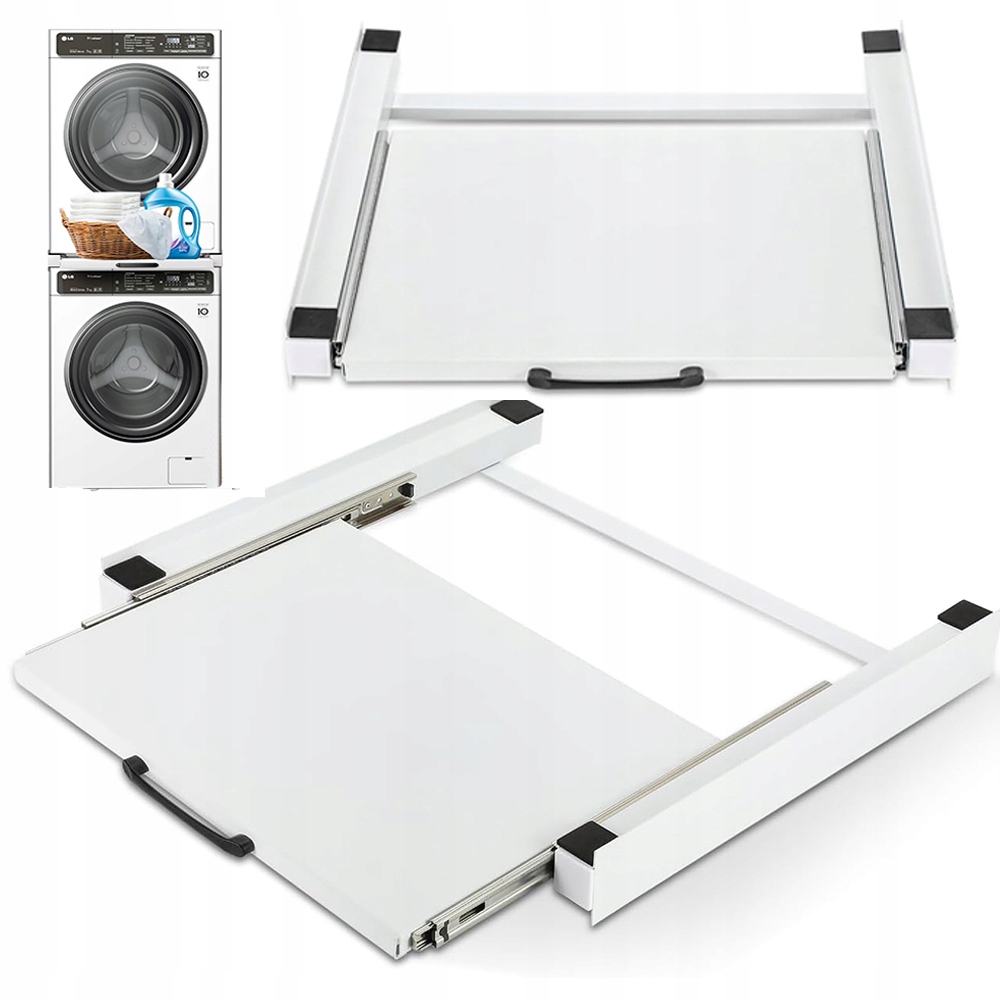 Uniwersalny Łącznik Pralki Suszarką Z Paskami I Wysuwaną Półką 6M Liny