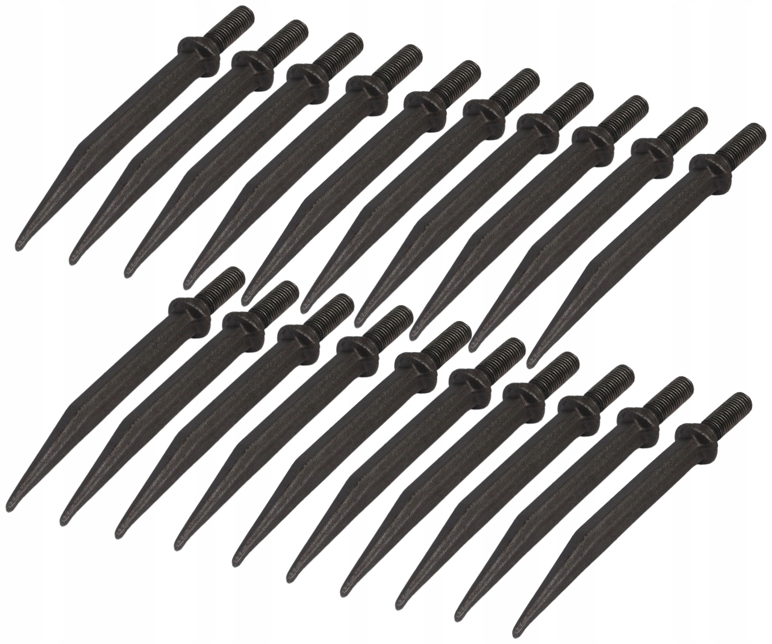 20x Zub. Polní Brány Rovný 20x210 Závit M20