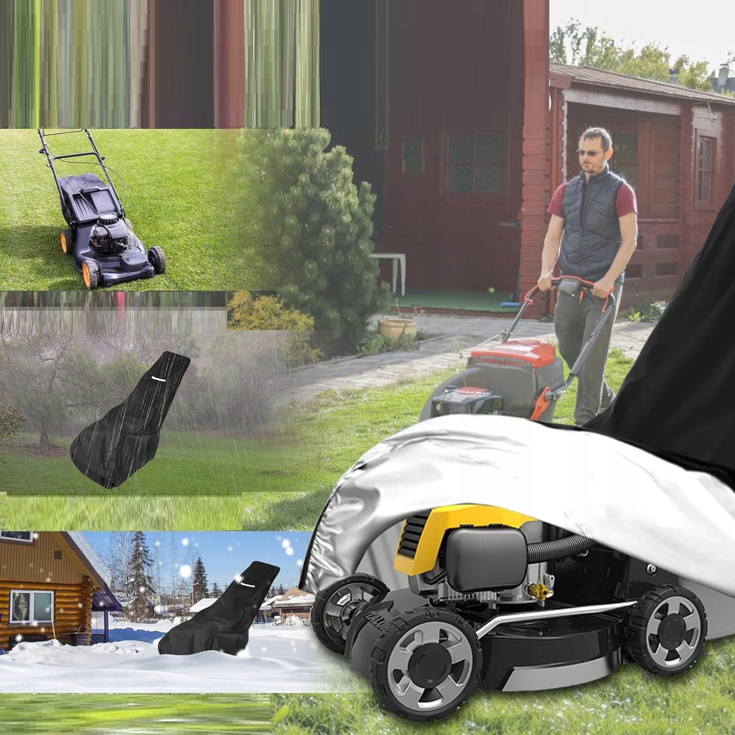 WODOSZCZELNY POKROWIEC OSŁONA PLANDEKA ODBLASKOWA NA KOSIARKĘ ANTY UV OGRÓD EAN (GTIN) 9898999152