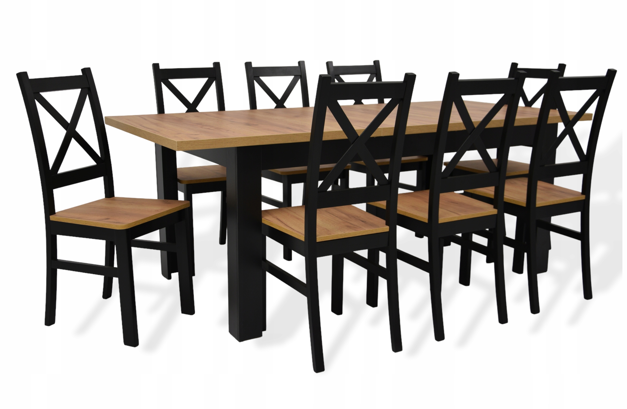 

Stół Craft rozkładany 90x160/200 8 krzeseł Zestaw
