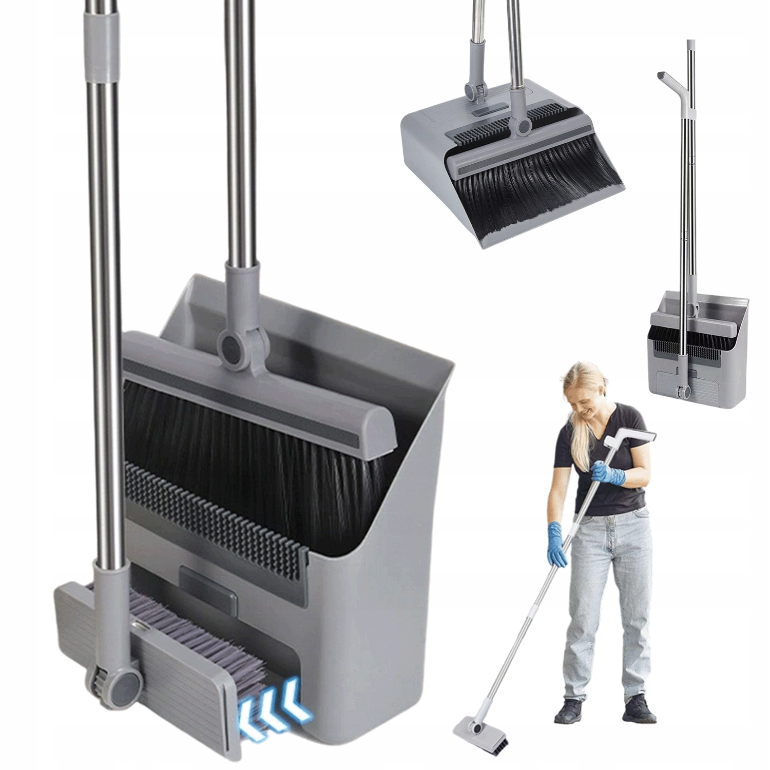 Smetáková Sada Na Úklid Smetáček Lopatka Čistič Oken Skel LENIUCH3V1