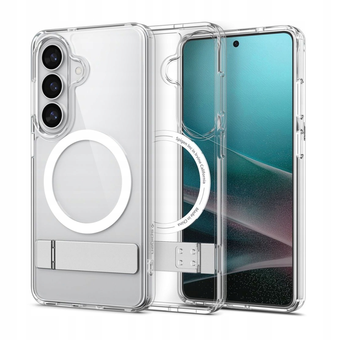Etui do Samsung S26 Spigen Ultra Hybrid S Mag przezroczysto-białe