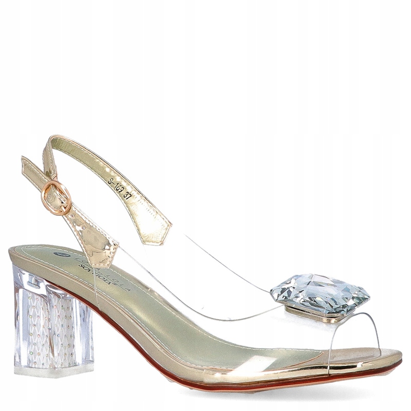 Sandały silikonowe - SCAVIOLA S-169 ZŁOTE 39