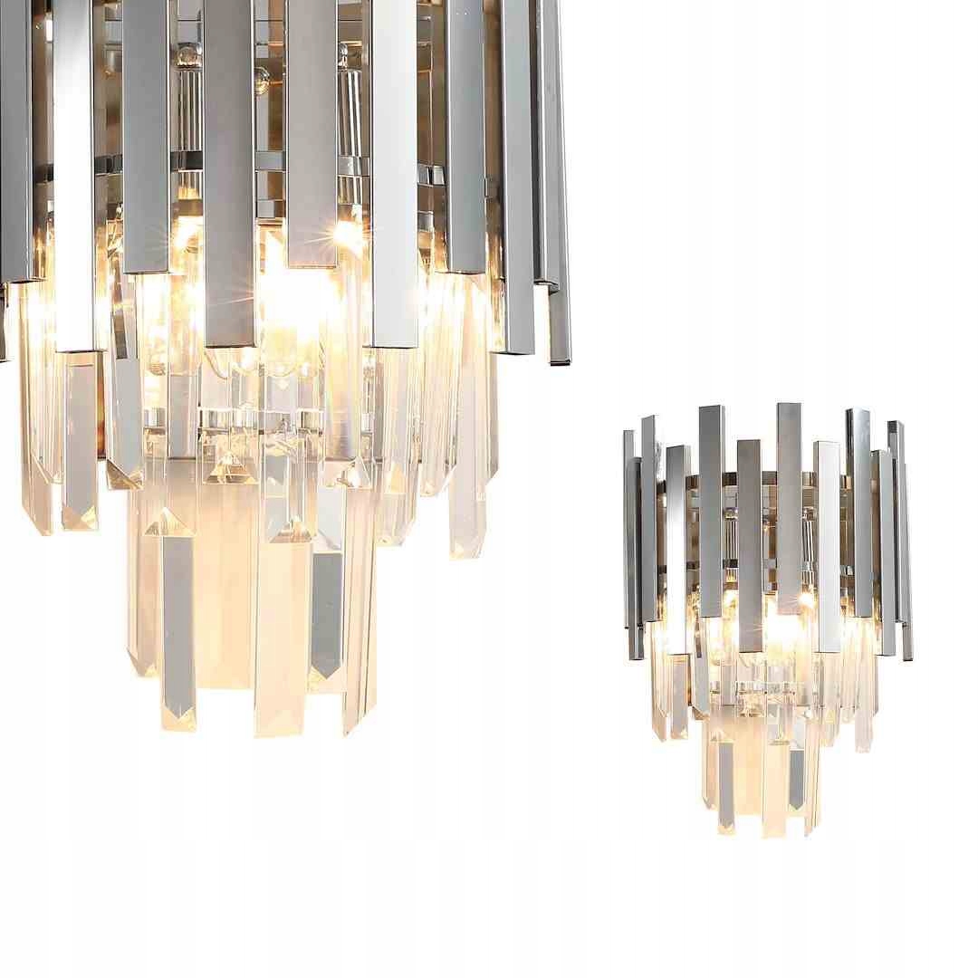 MiLAGRO Nástenná lampa Aspen Chrome 2Xe14 Stropná závesná lampa Luster