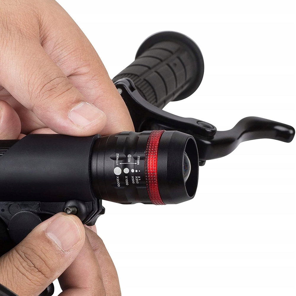 LAMPKA ROWEROWA LED ZOOM ZESTAW PRZÓD TYŁ NA ROWER Źródło światła dioda LED