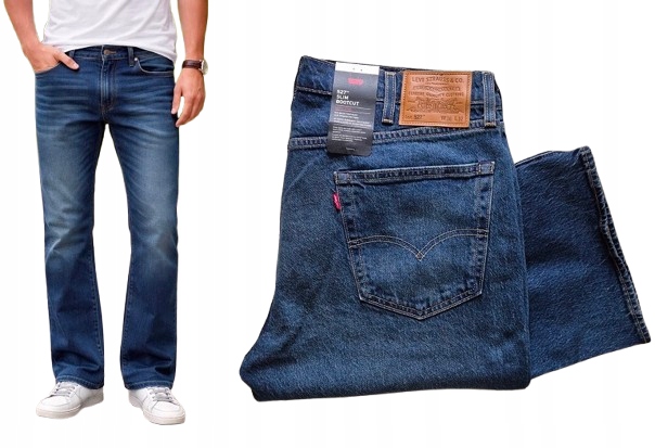 džínové kalhoty Levi's 527 Slim Bootcut W38 L32 široké nohavice