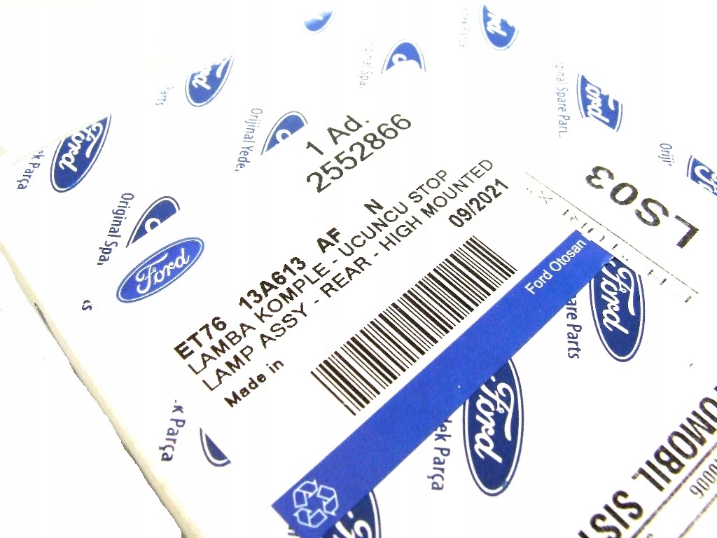 LAMPKA STOP STOPU TRZECIE ŚWIATŁO LED FORD TRANSIT COURIER 2013 -> ORYGINAŁ Producent części Ford OE