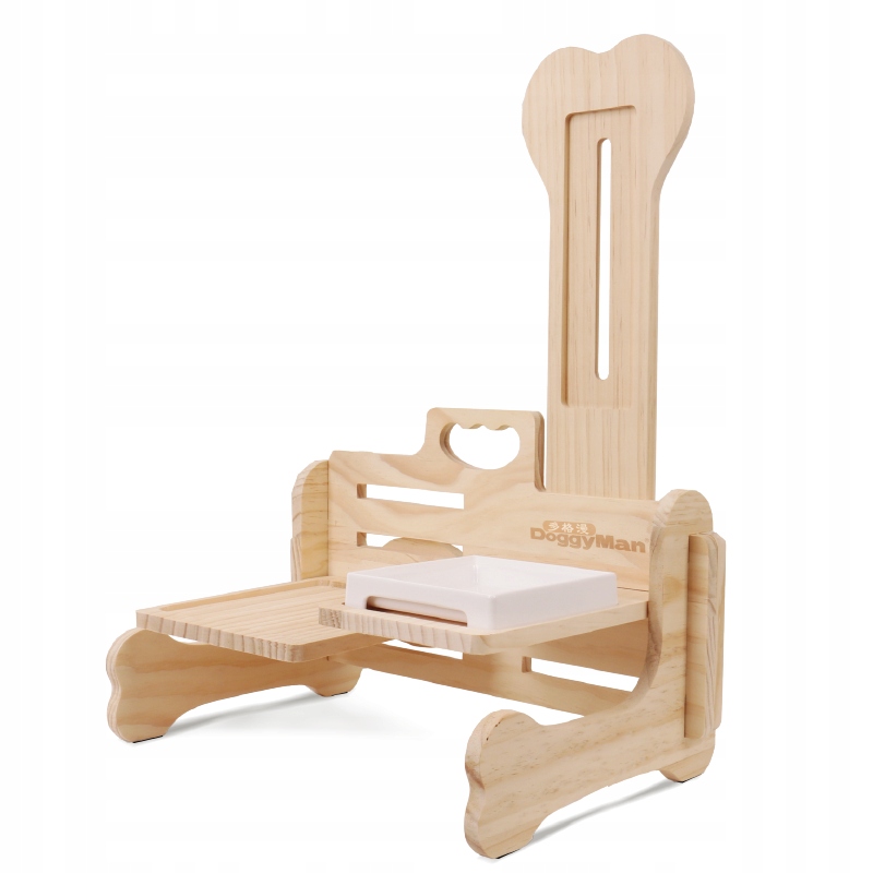 Levně Kompaktní Nastavitelný Dřevěný Stůl Univerzální Pro Psy A Kočky