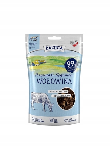 4x Baltica Pamlsek Monoproteinová Hovězí maso 80 g