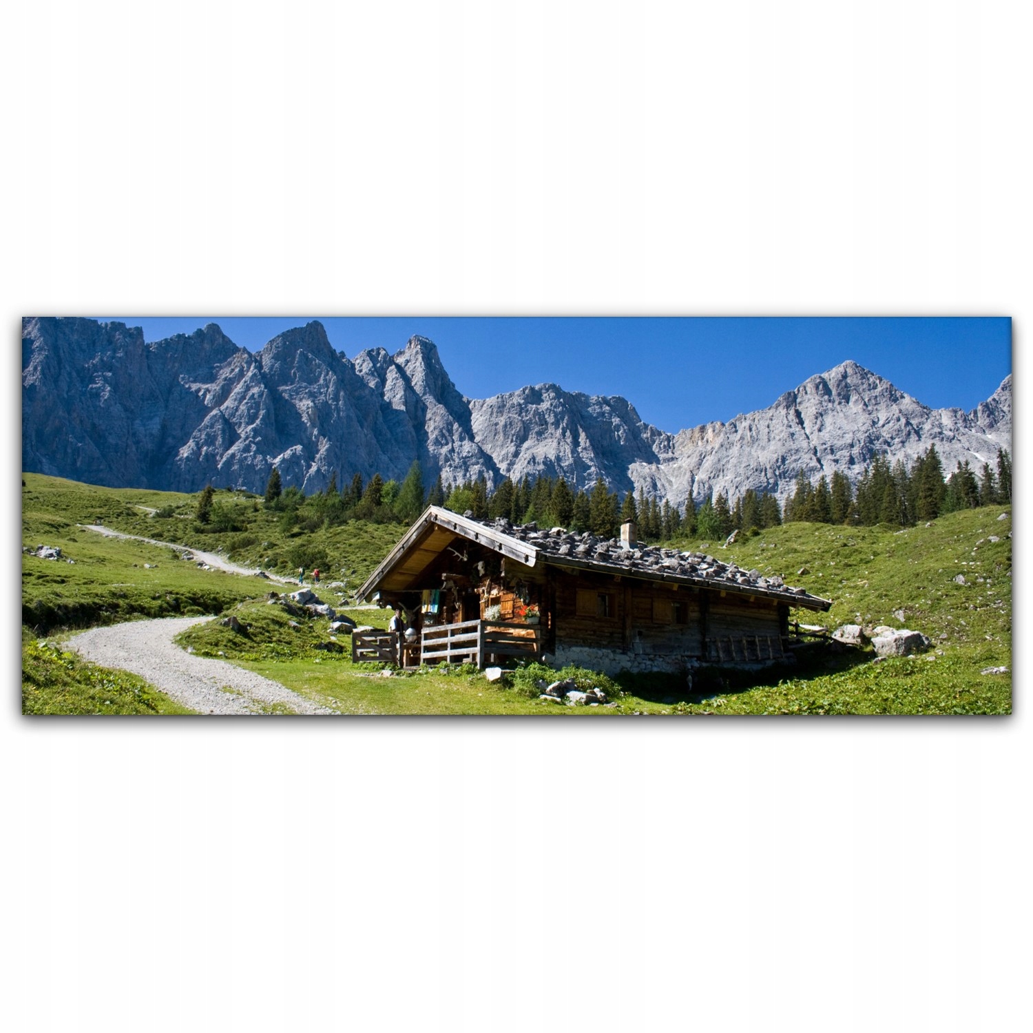

Canvas na ramie na ścianę 125x50 Chata Góry Natura
