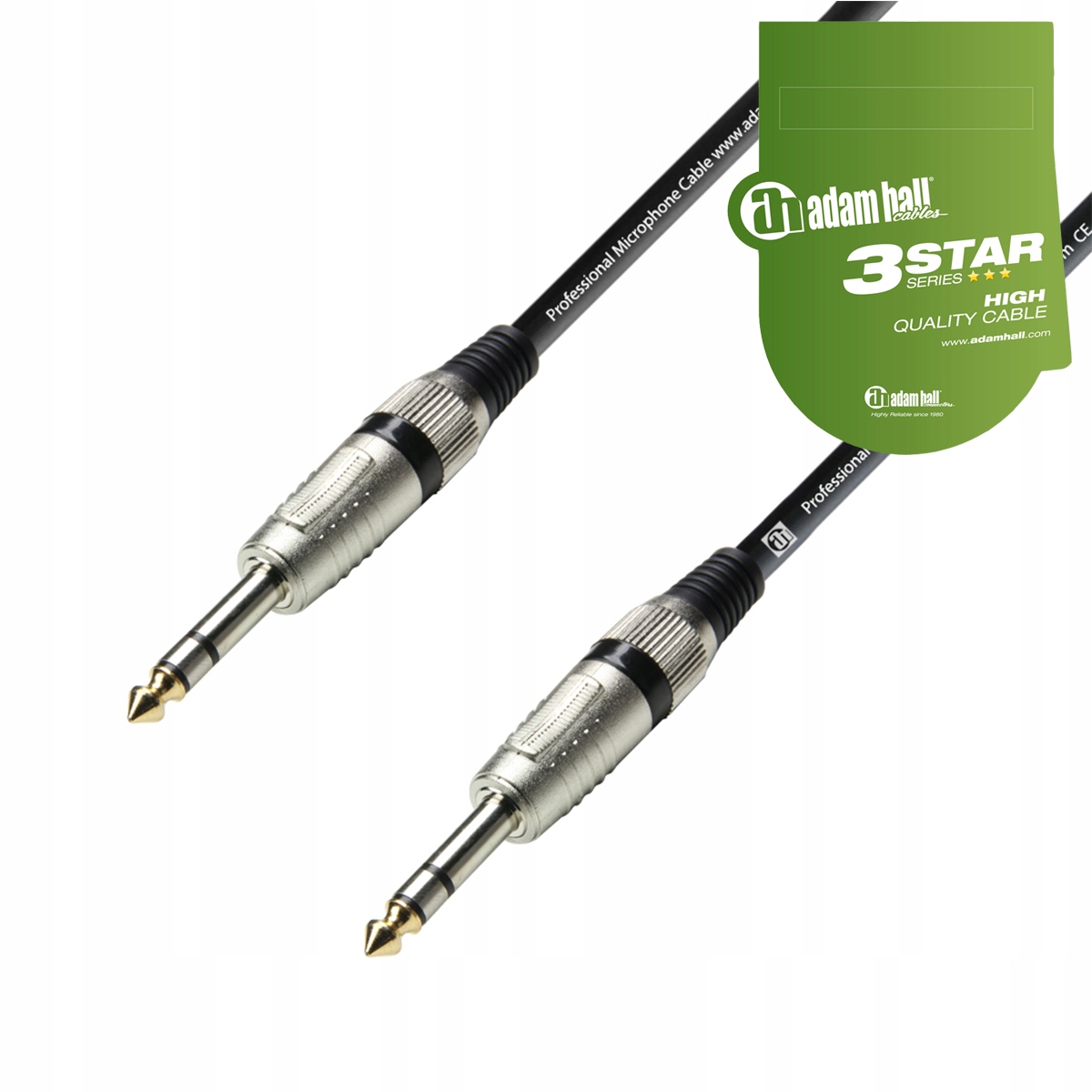 Kabel jack 6,3 mm - jack 6,3 mm Adam Hall K3BVV 0,9 m