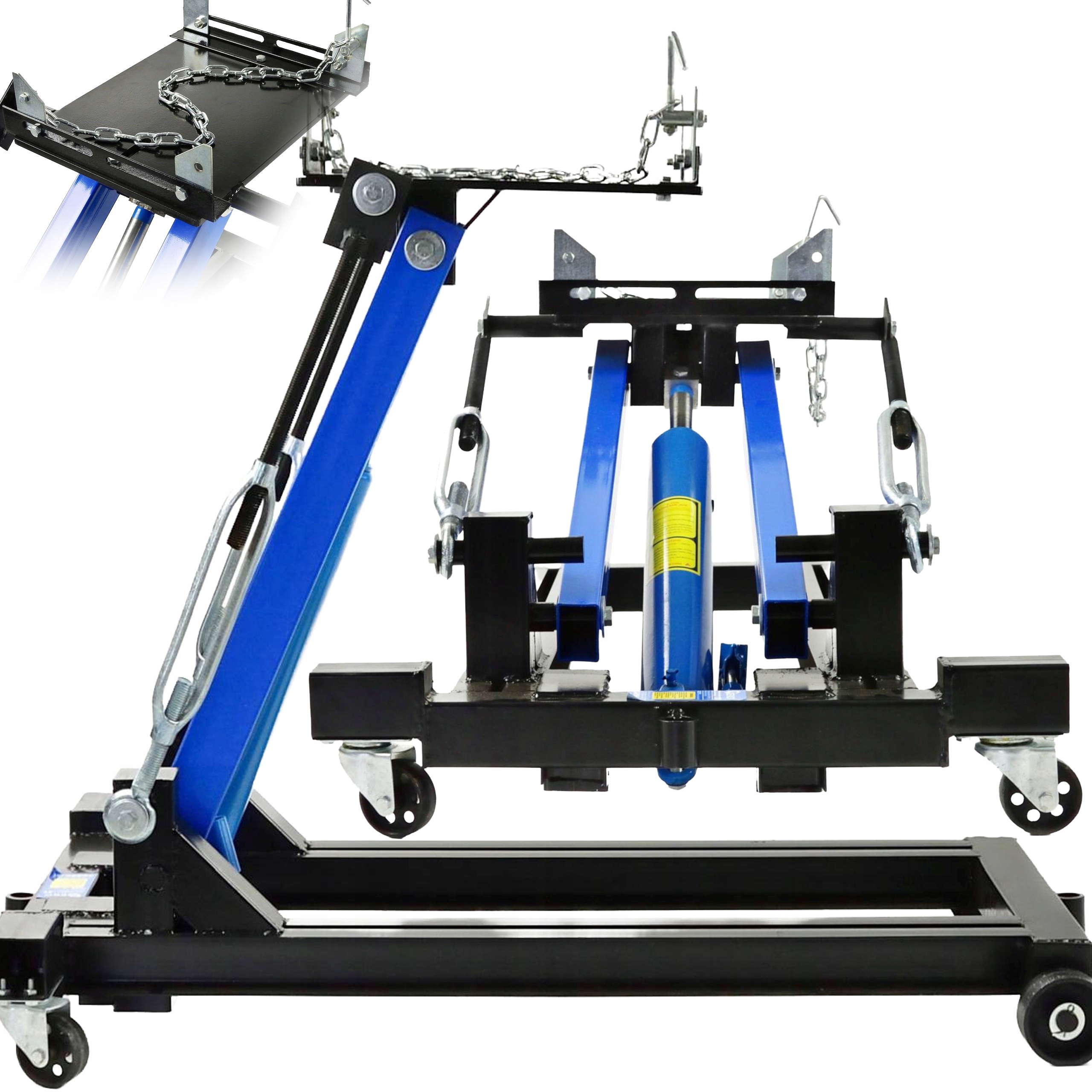 Zdvihák prevodoviek 2000 kg 225-900 mm pre dielenskú prevodovku platforma