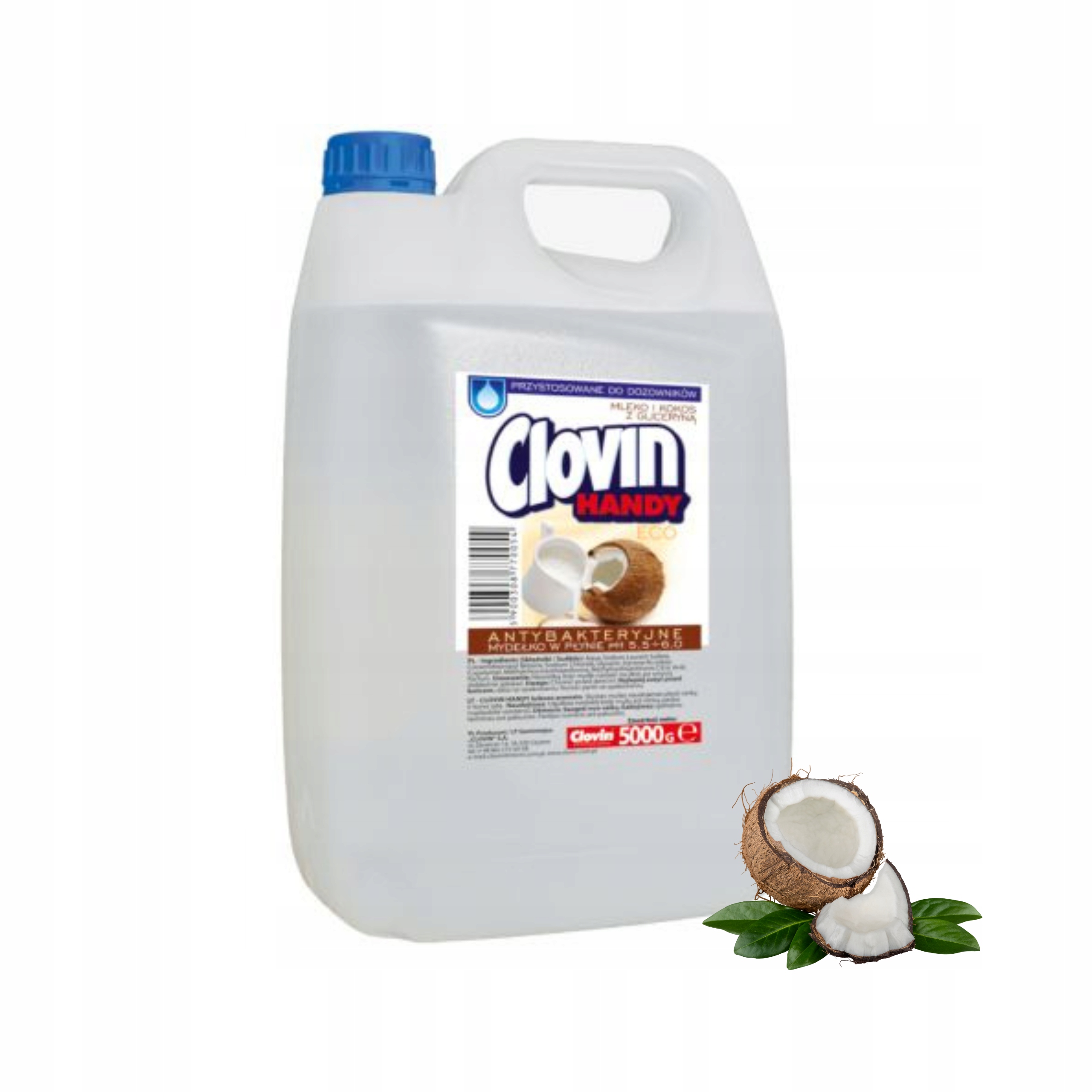 Clovin tekuté mýdlo Handy kokosové mléko 5 l