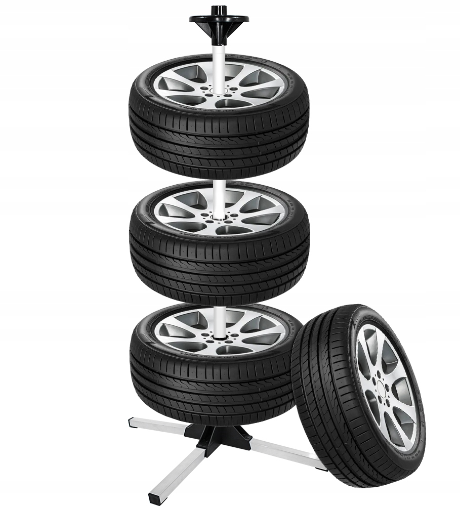 STOJAK WIESZAK REGAŁ NA KOŁA OPONY FELGI ALUMINIOWY STELAŻ DO GARAŻU