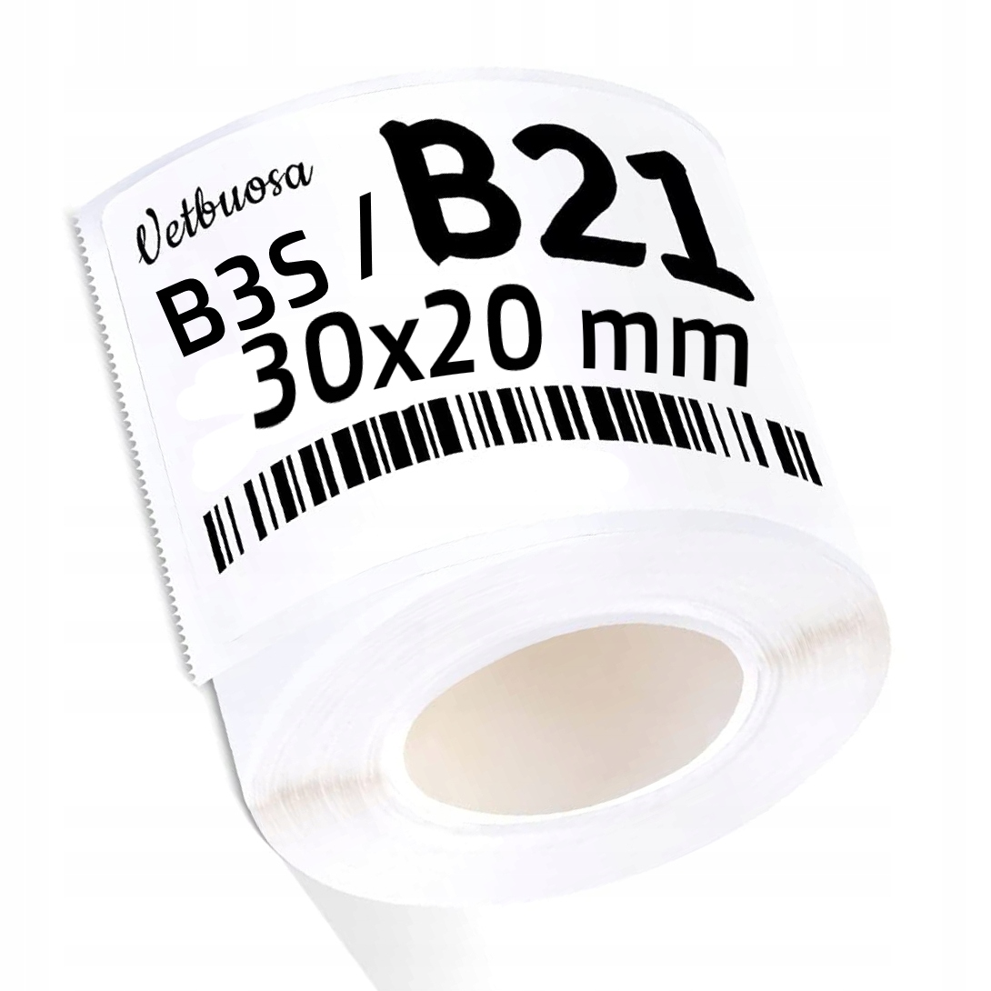 

Niimbot B21 B3S Etykiety Naklejki 30*20mm 320szt
