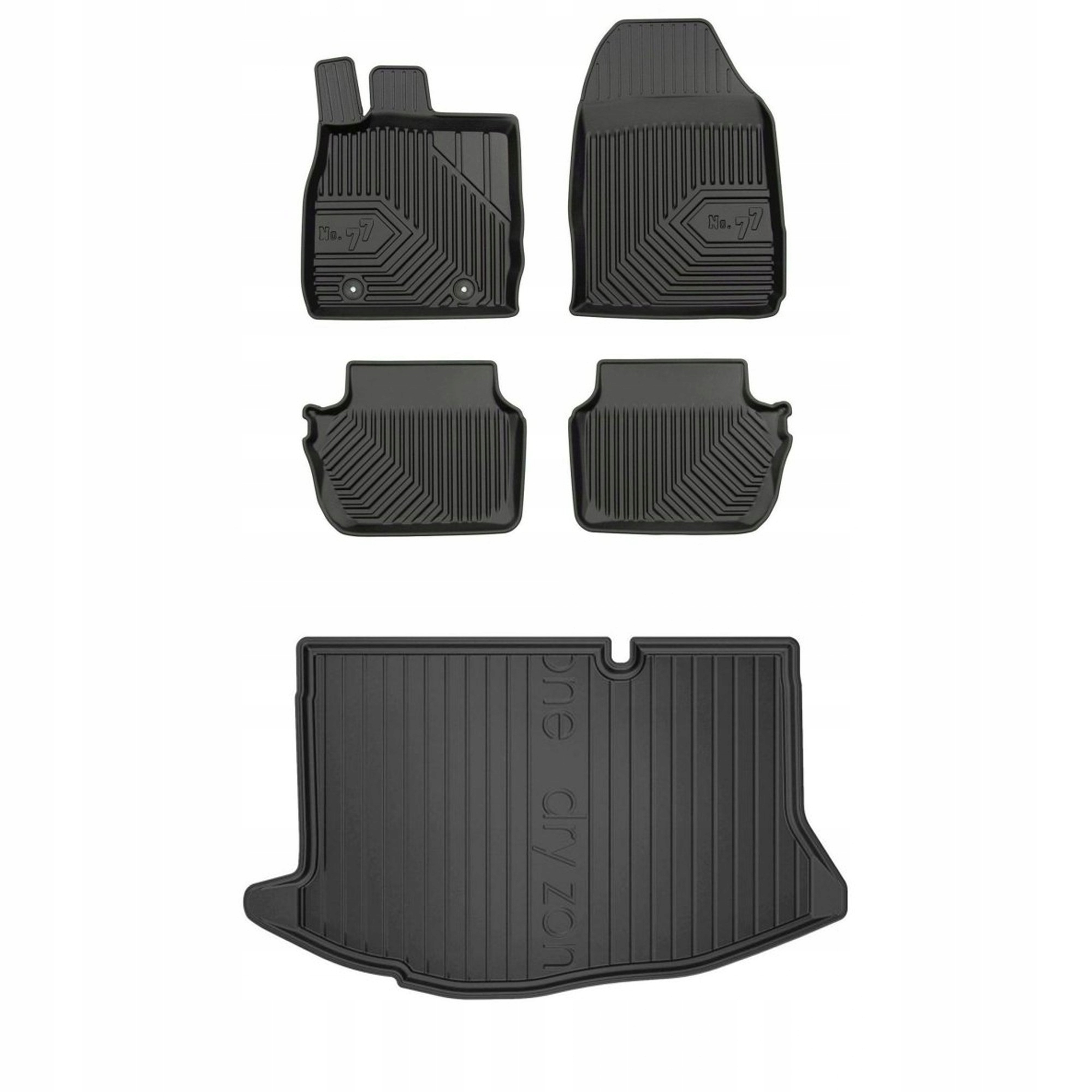 Gumová sada kobercov a rohoží Ford Fiesta VI 2008-2017