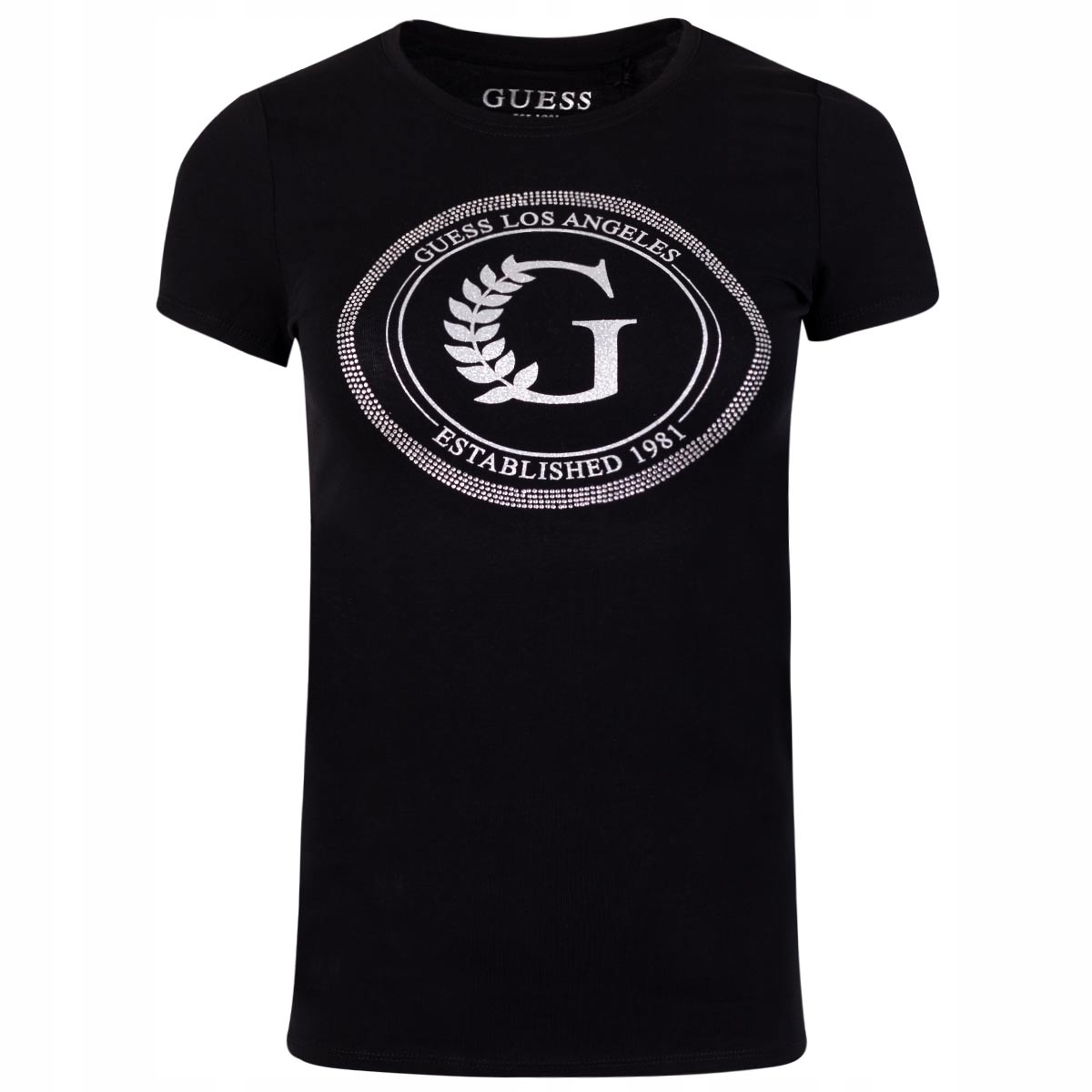 

Guess Koszulka Damska T-shirt Ss G Crest Black r.S