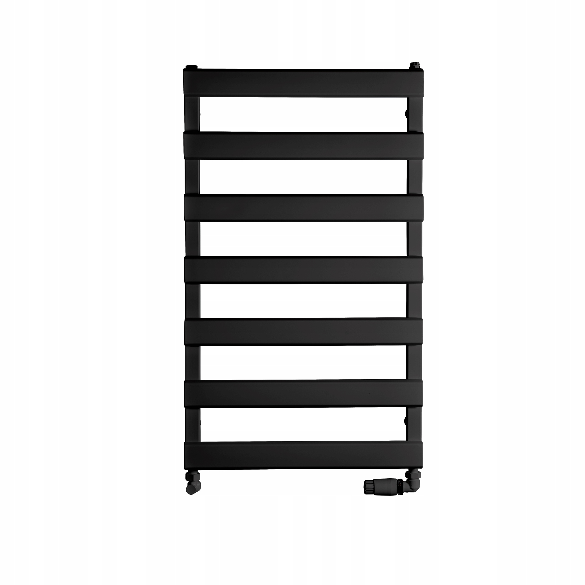Grzejnik łazienkowy Luxrad Scala New 840x400 czarny mat str. dolny Zd. 298W