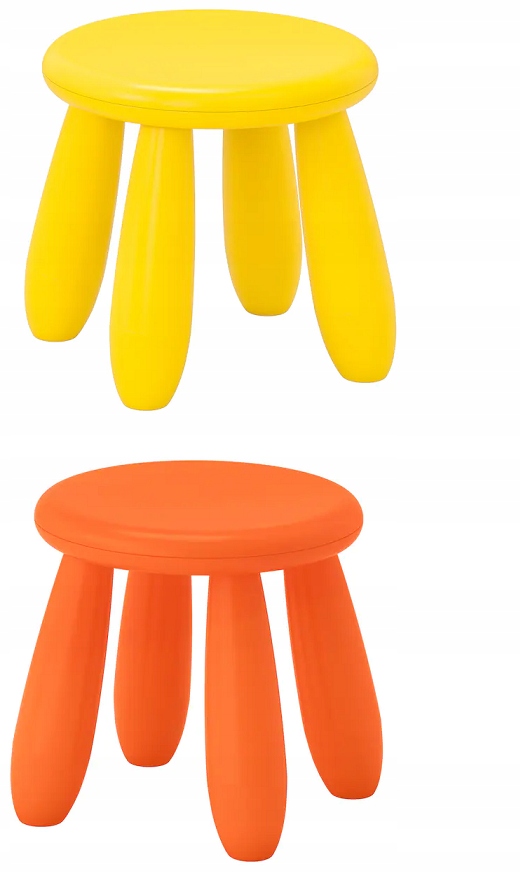 IKEA MAMMUT Stolik czerwony + 3 stołki dla dzieci Marka Ikea