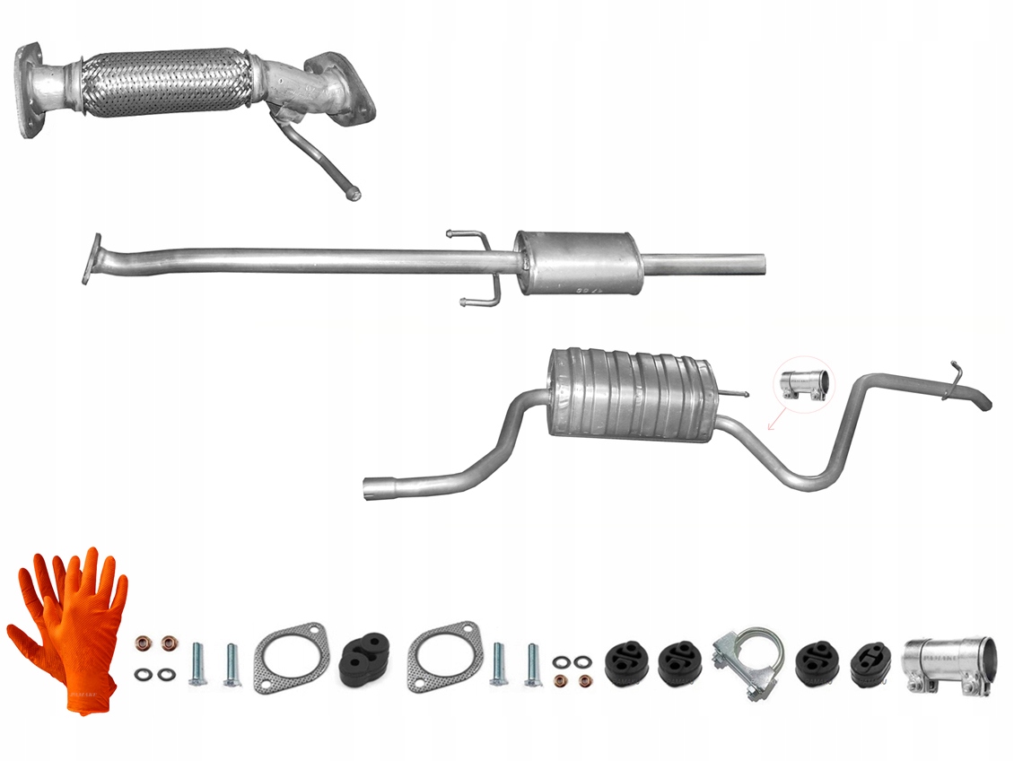 Kia Ceed Cee'd 1.4 1.6 (2007-2009) Kombi Výfukový Systém