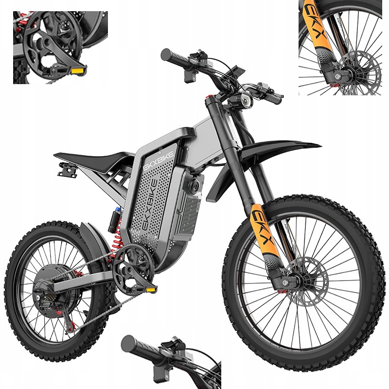 Motocykl elektryczny Ekx X21 Max 3000 W, akumulator 60V 30Ah, 80 km/h