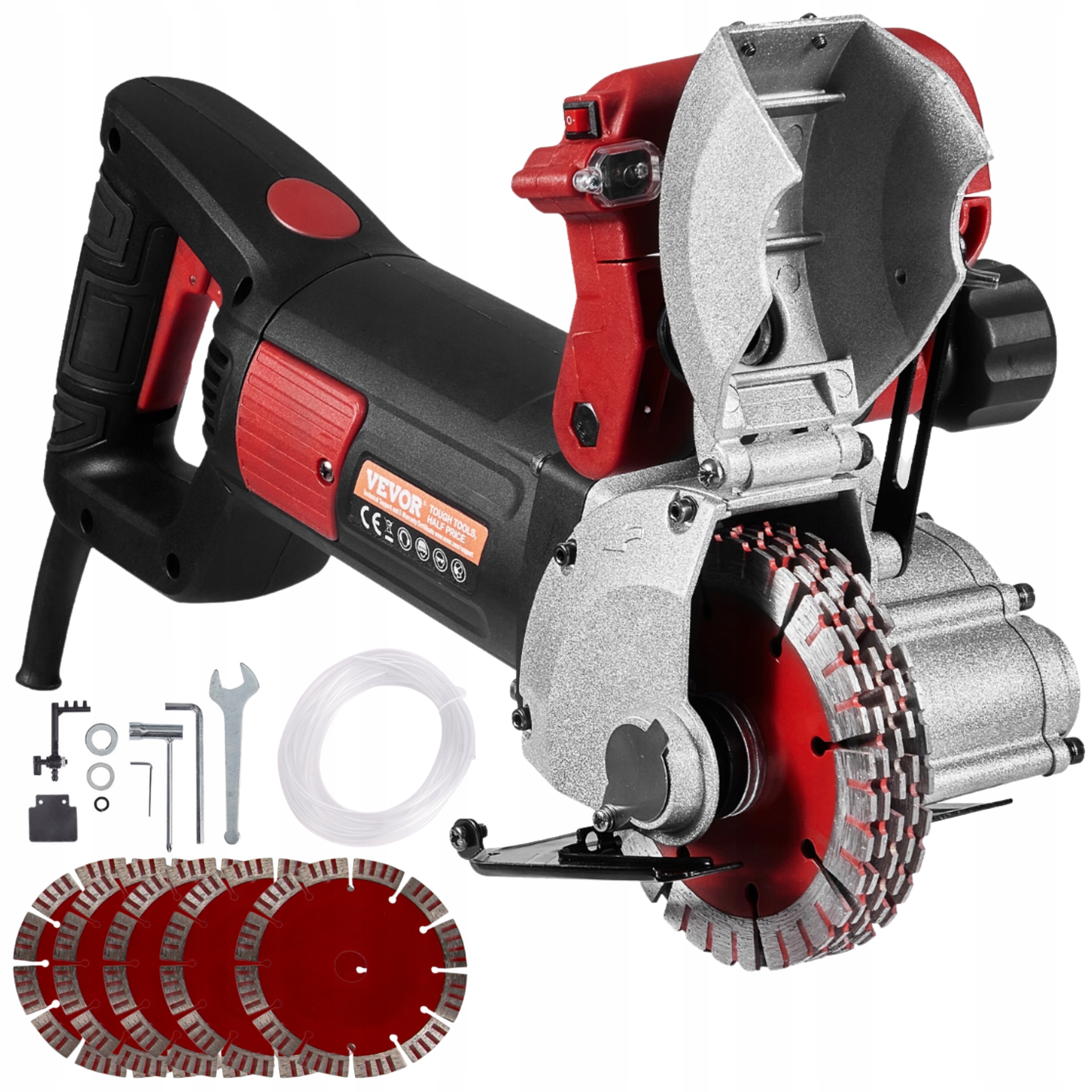 Bruska Na Betonu Elektrická Nastavitelná 2700W Laserová Pumpa Kotouče