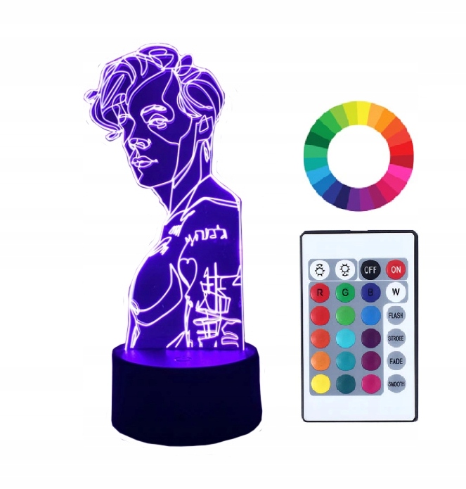 

Lampka Nocna 3D Led Imię Grawer Harry Styles