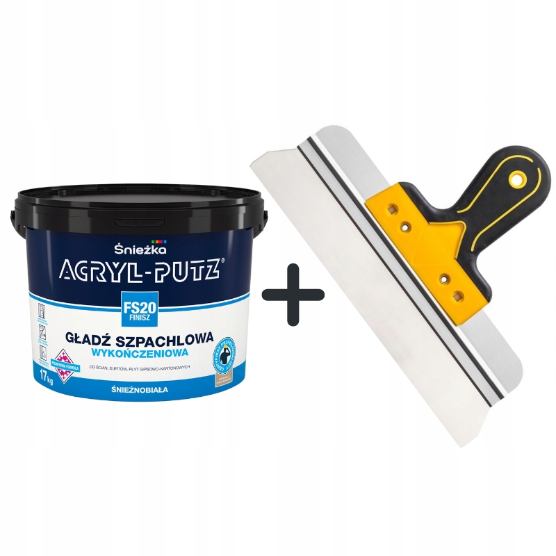 

Zestaw! Acryl Putz finisz 17kg Paca nierdzewna