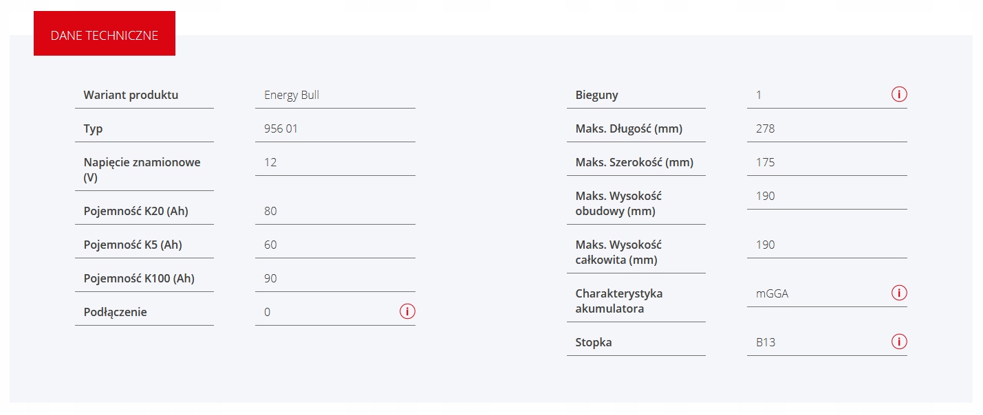 95601 - Батарея Banner ENERGY Bull 80AH Yacht Camper