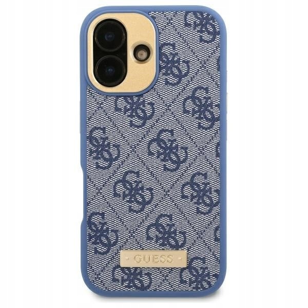Guess GUHMP16LU4GPRB iPhone 16 Pro 6.3" niebieski/blue hardcase 4G Log