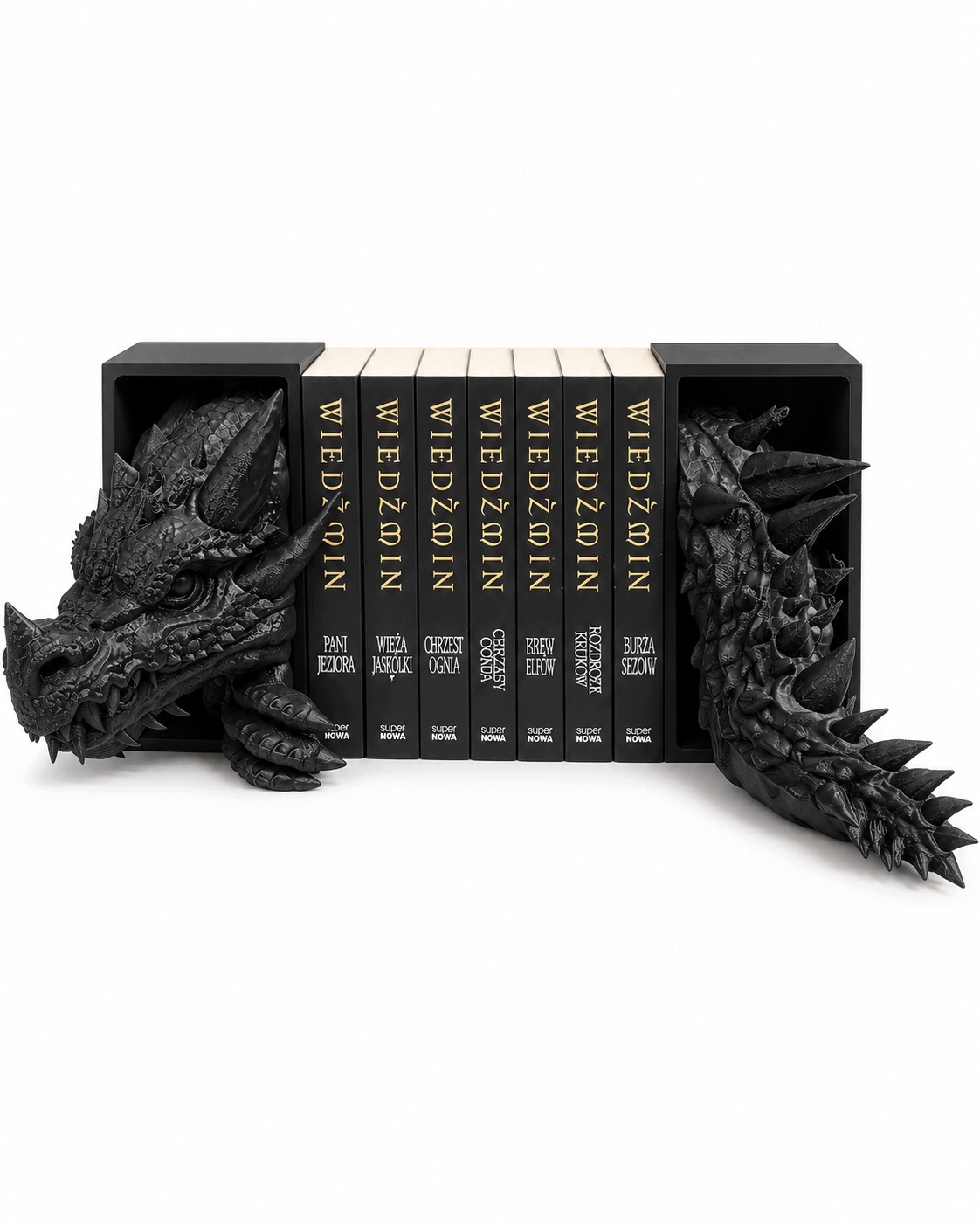 Podstavec stojan na knihy Nook Dragon Ocas Černý drak