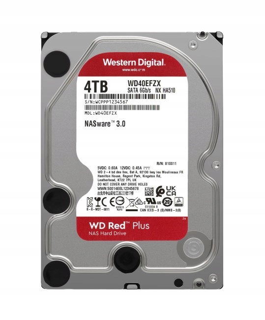 

Dysk twardy Wd Red Plus 4TB 4000GB WD40EFZX Nas