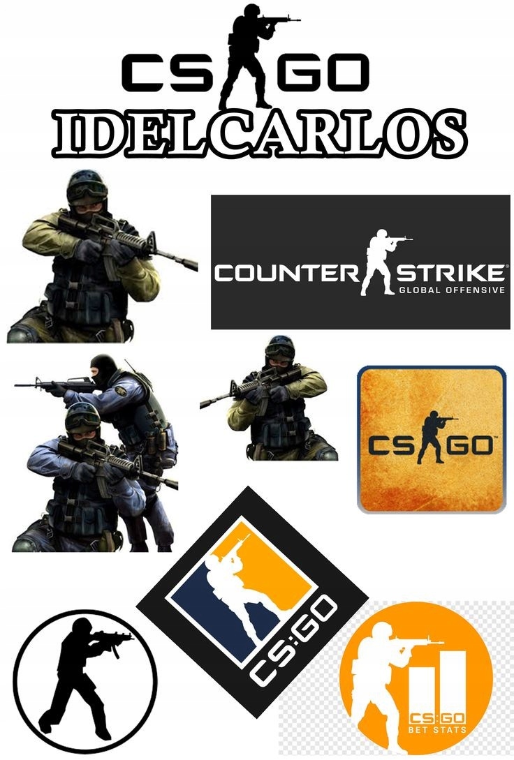 Naklejka 3D na Samochód Auto Wodoodporna Cs Counter-Strike 2 Postacie 9