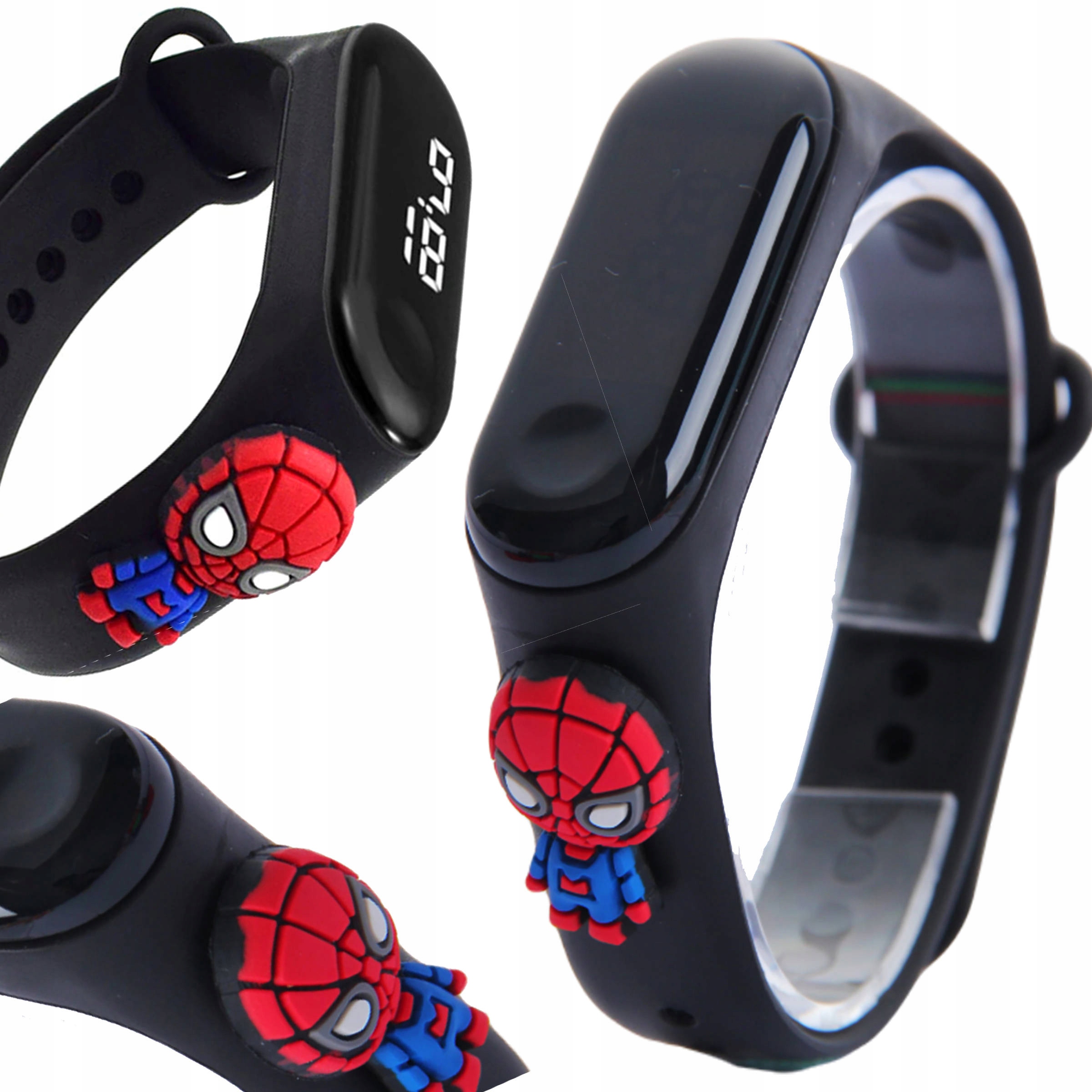 PASEK OPASKA SILIKONOWA DO MI BAND ZEGARKA SPIDERMAN GUMOWY PASEK DZIECI