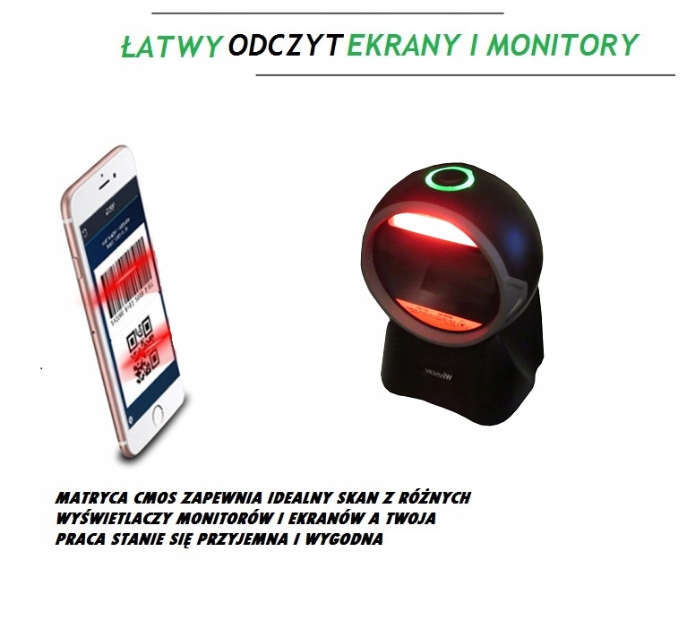 Czytnik kodów kreskowych 2D QR Aztec mega szybki Producent inny