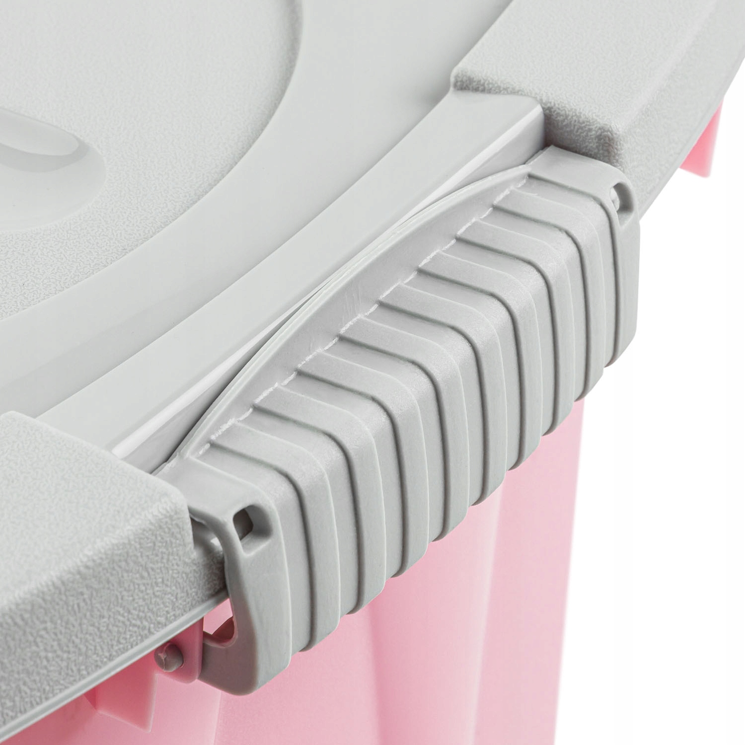 Pojemnik na zabawki z płaską pokrywą XL Różowy Szerokość mebla 58 cm