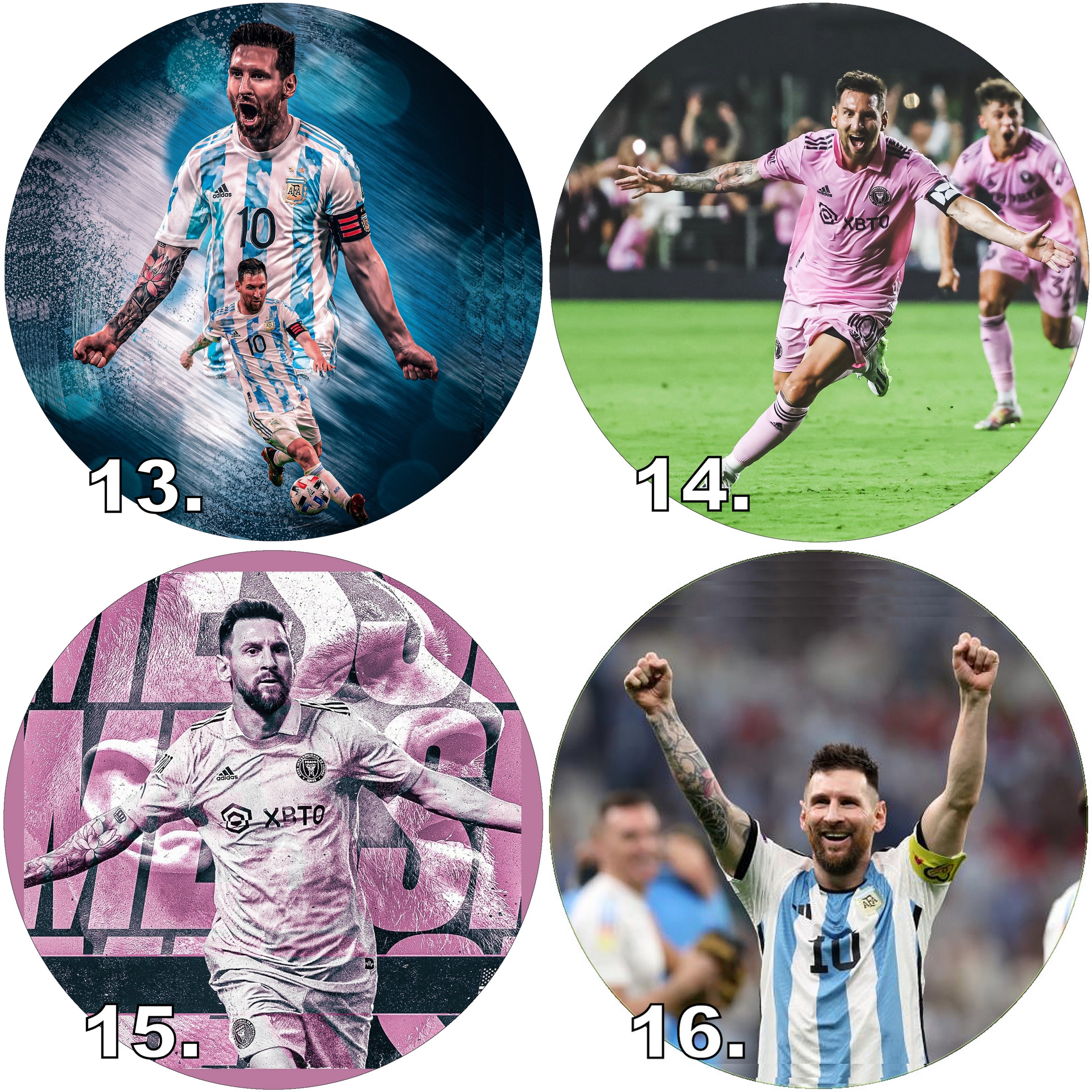 OPŁATEK NA TORT MESSI 17 CM +GRATIS -WYJĄTKOWY SMAK MISTRZOSTWA I GENIUSZU! Marka inna