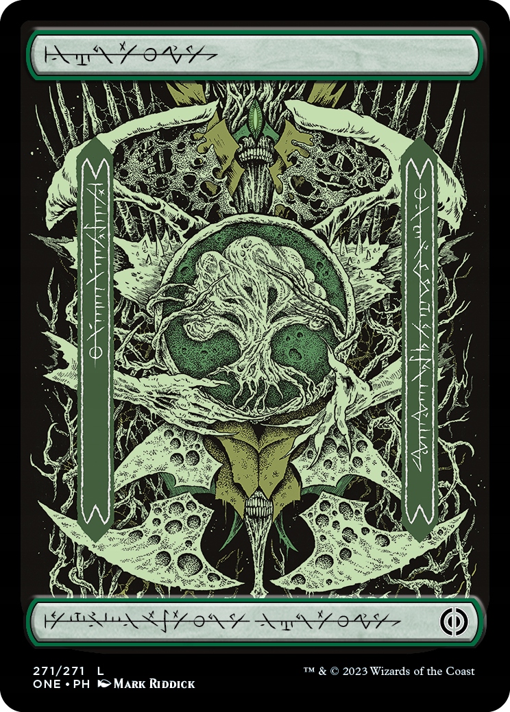 Mtg Forest *Phyrexianized Full-Art* Foil