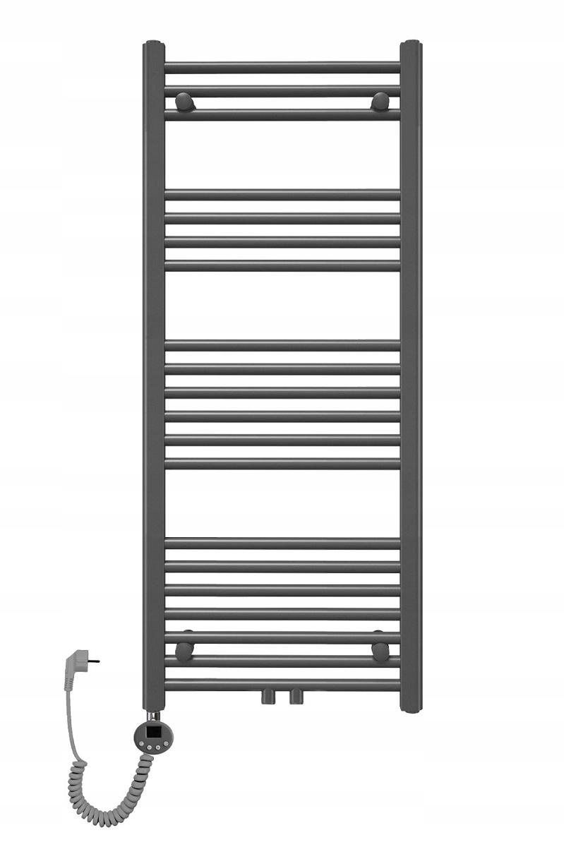 Grzejnik łazienkowy drabinkowy elektryczny Trm 1200x500 600W antracyt