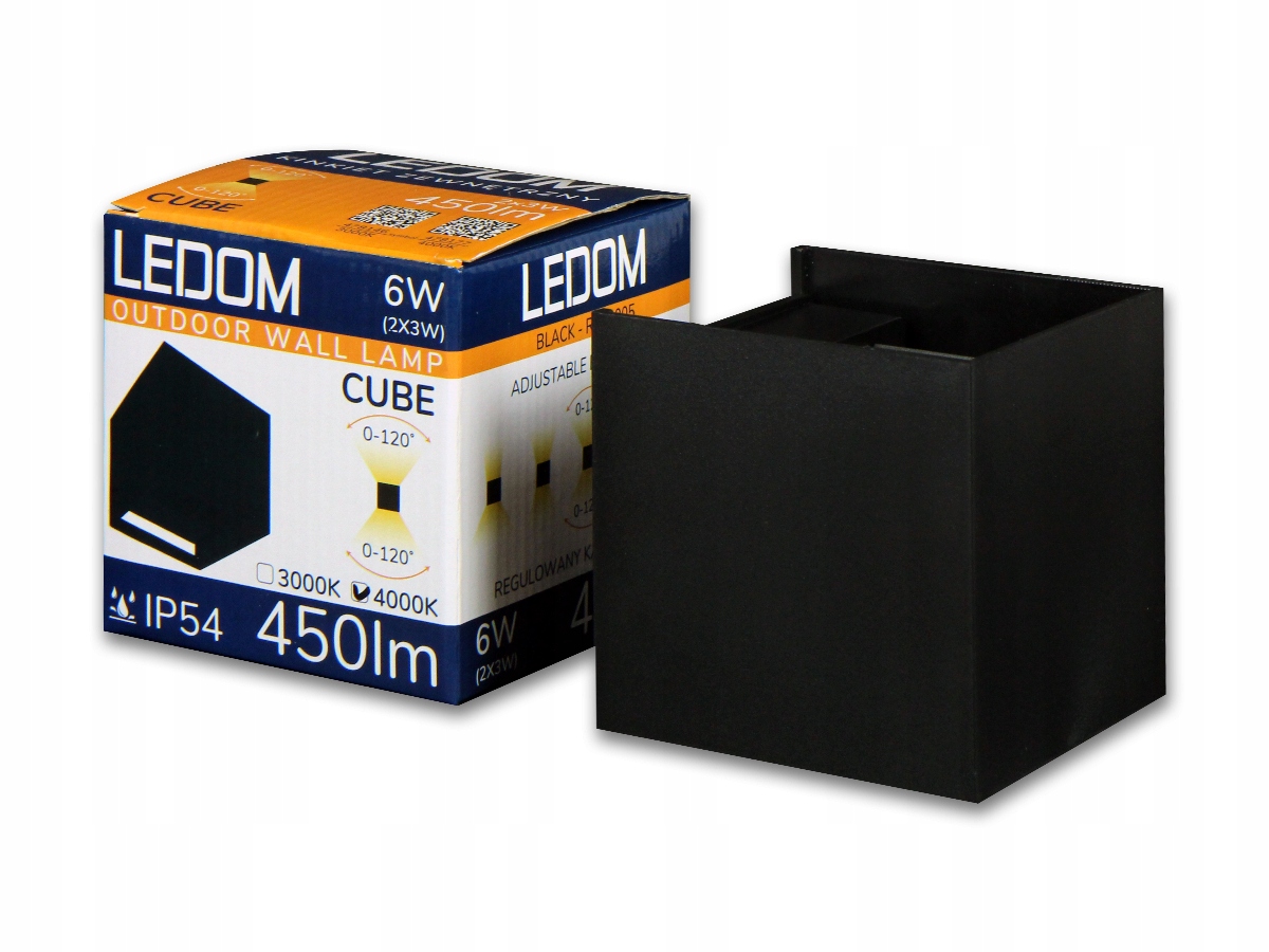 

Kinkiet Lampa Led elewacyjna regulowany 2x3W IP54