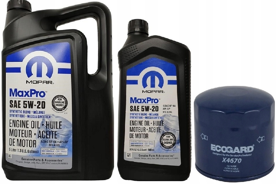 

Mopar 5W20 6L Filtr Oleju X4670 (MO-090 PH16